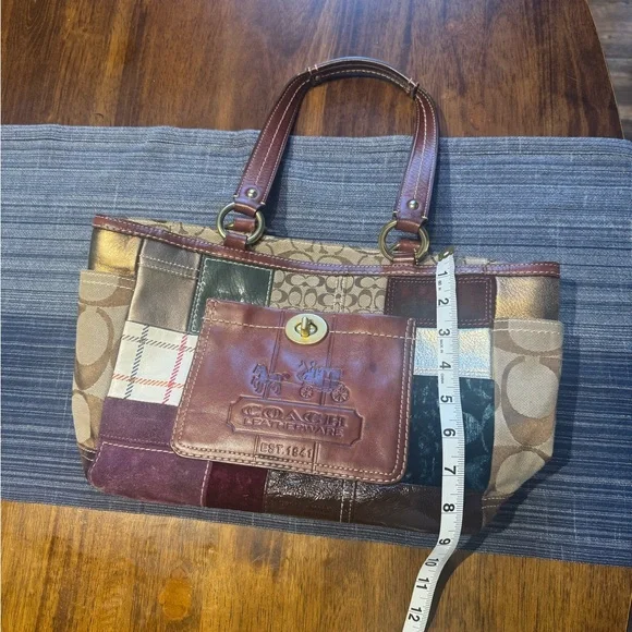 Coach Multicolor Patchwork Shoulder Bag and Wallet - Picture 5 of 9